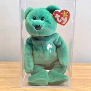 TY Beanie Baby Erin the‎ Bear Retired Plush Toy 1997